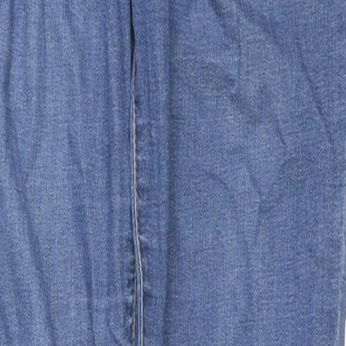 Denim & Co. Womens Blue Cotton Skinny Jeans Size 6 L29 in Regular Zip