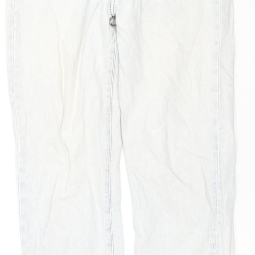 Denim & Co. Womens Blue Cotton Skinny Jeans Size 6 L28 in Regular Zip