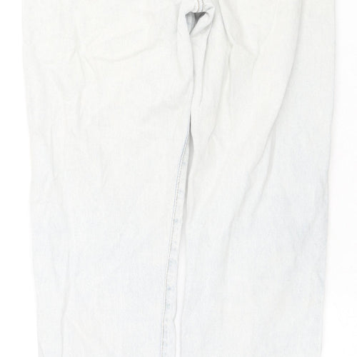 Denim & Co. Womens Blue Cotton Skinny Jeans Size 6 L28 in Regular Zip