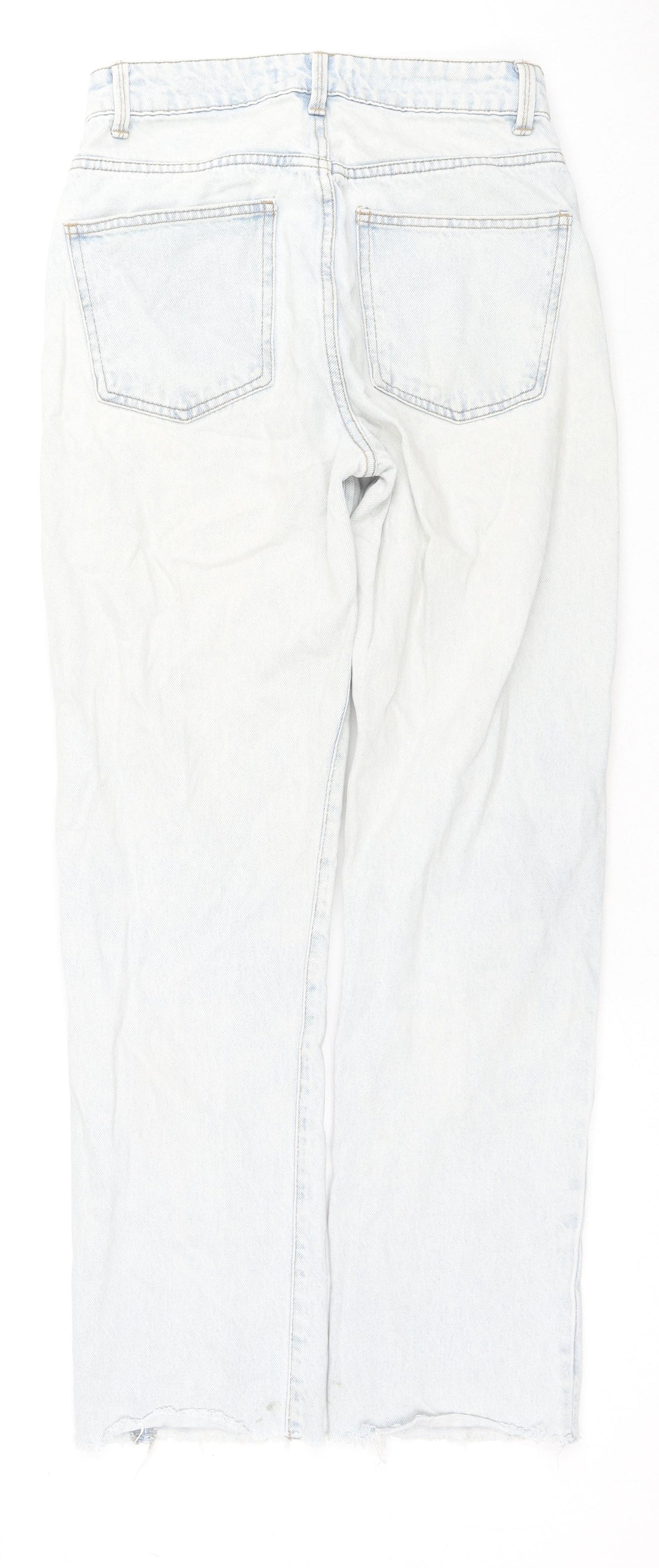 Denim & Co. Womens Blue Cotton Skinny Jeans Size 6 L28 in Regular Zip