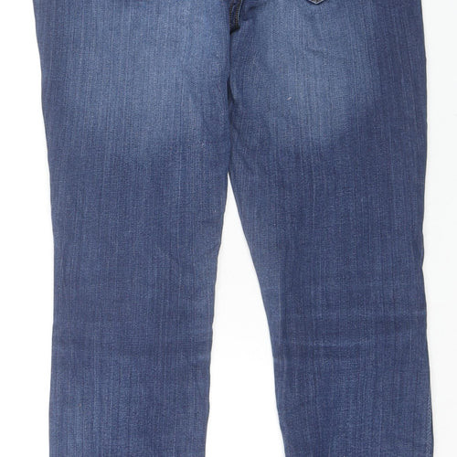 Gap Womens Blue Cotton Skinny Jeans Size 28 in L27 in Regular Zip