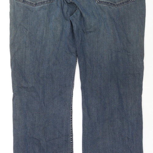Gap Mens Blue Cotton Straight Jeans Size 40 in L32 in Regular Zip