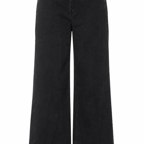 Divided by H&M Womens Black Cotton Bootcut Jeans Size 6 L28 in Regular Zip