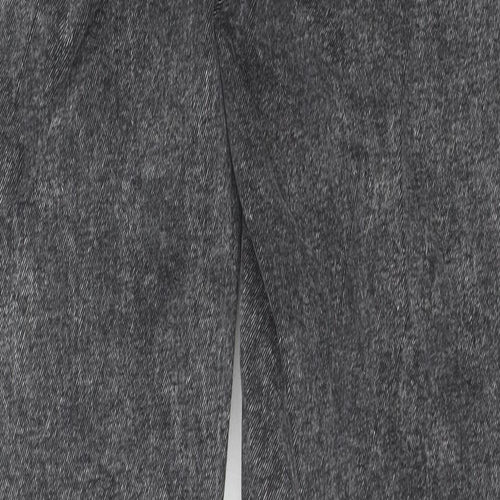 H&M Mens Grey Cotton Straight Jeans Size 30 in L32 in Regular Zip