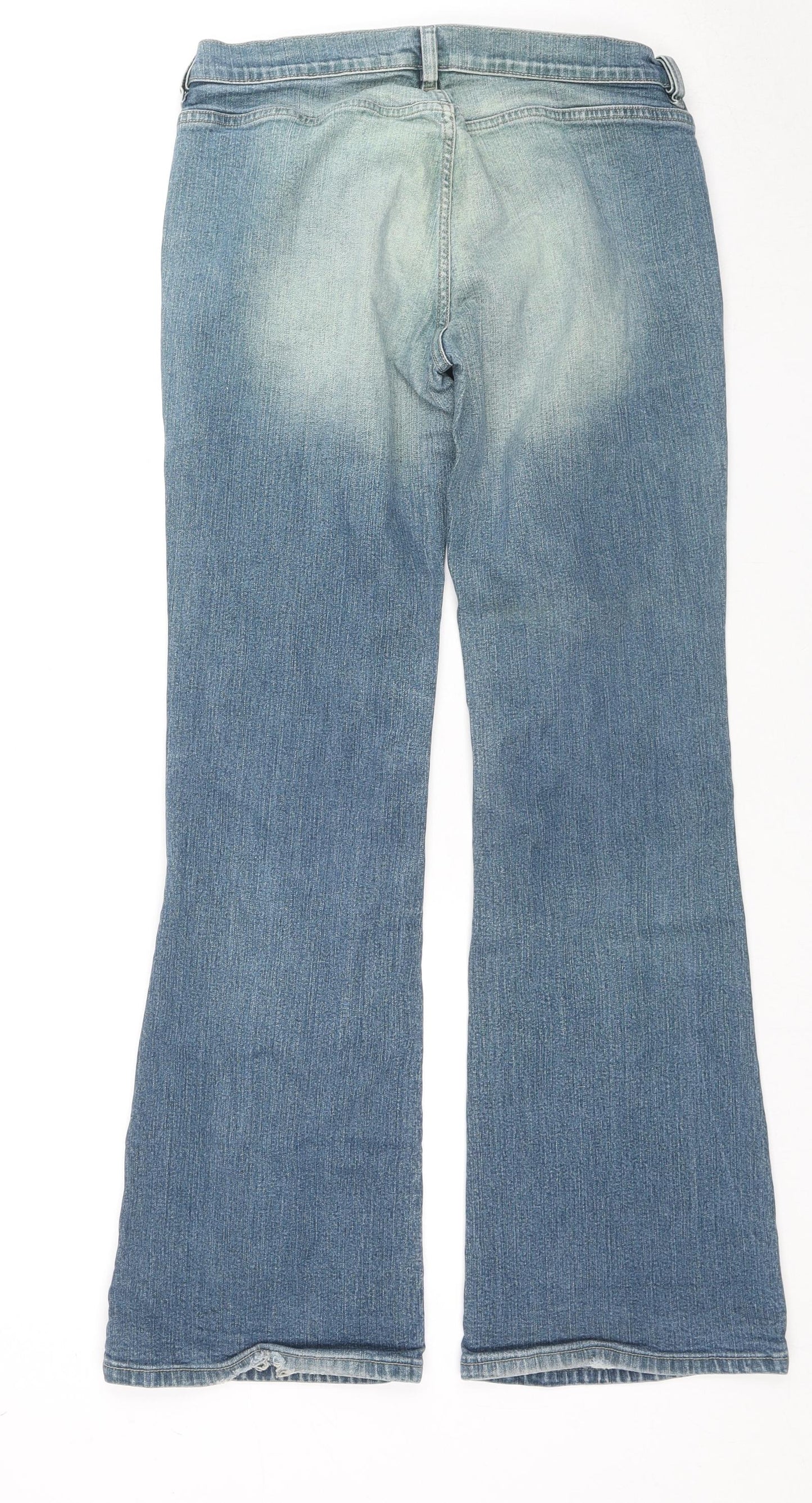 Diesel Womens Blue Cotton Bootcut Jeans Size 32 in L30 in Regular Zip