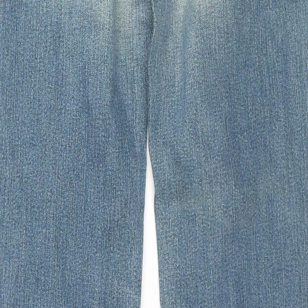 Diesel Womens Blue Cotton Bootcut Jeans Size 32 in L30 in Regular Zip