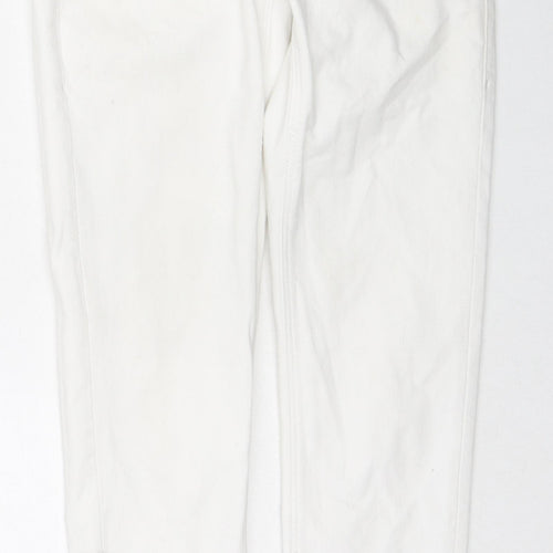 Topshop Womens White Cotton Skinny Jeans Size 26 L30 in Regular Zip