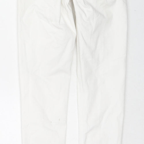 Topshop Womens White Cotton Skinny Jeans Size 26 L30 in Regular Zip
