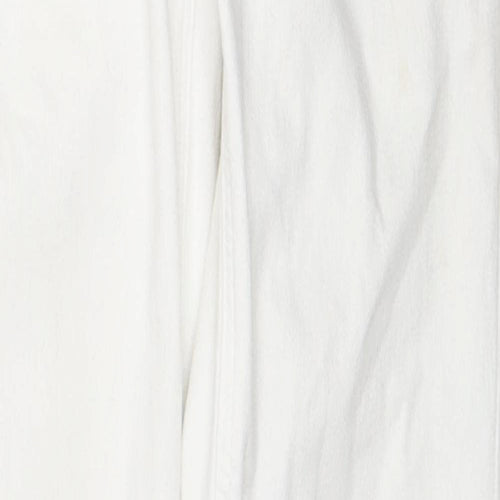 Topshop Womens White Cotton Skinny Jeans Size 26 L30 in Regular Zip