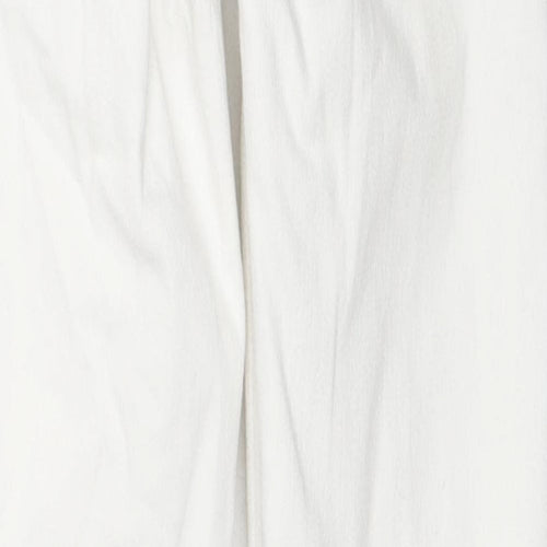 Topshop Womens White Cotton Skinny Jeans Size 26 L30 in Regular Zip