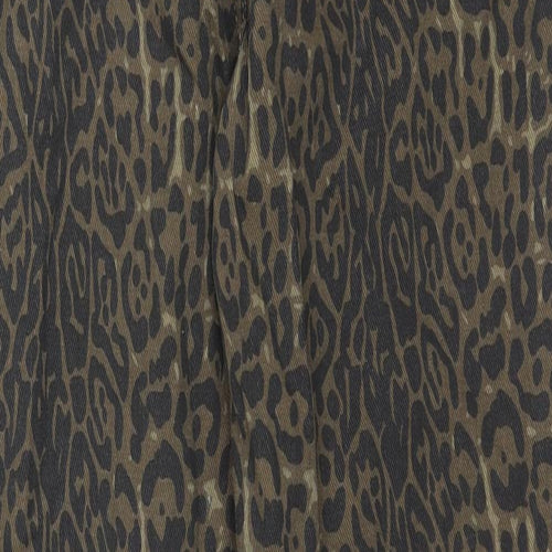 Jeans Womens Brown Animal Print Cotton Bootcut Jeans Size M L27 in Regular Zip
