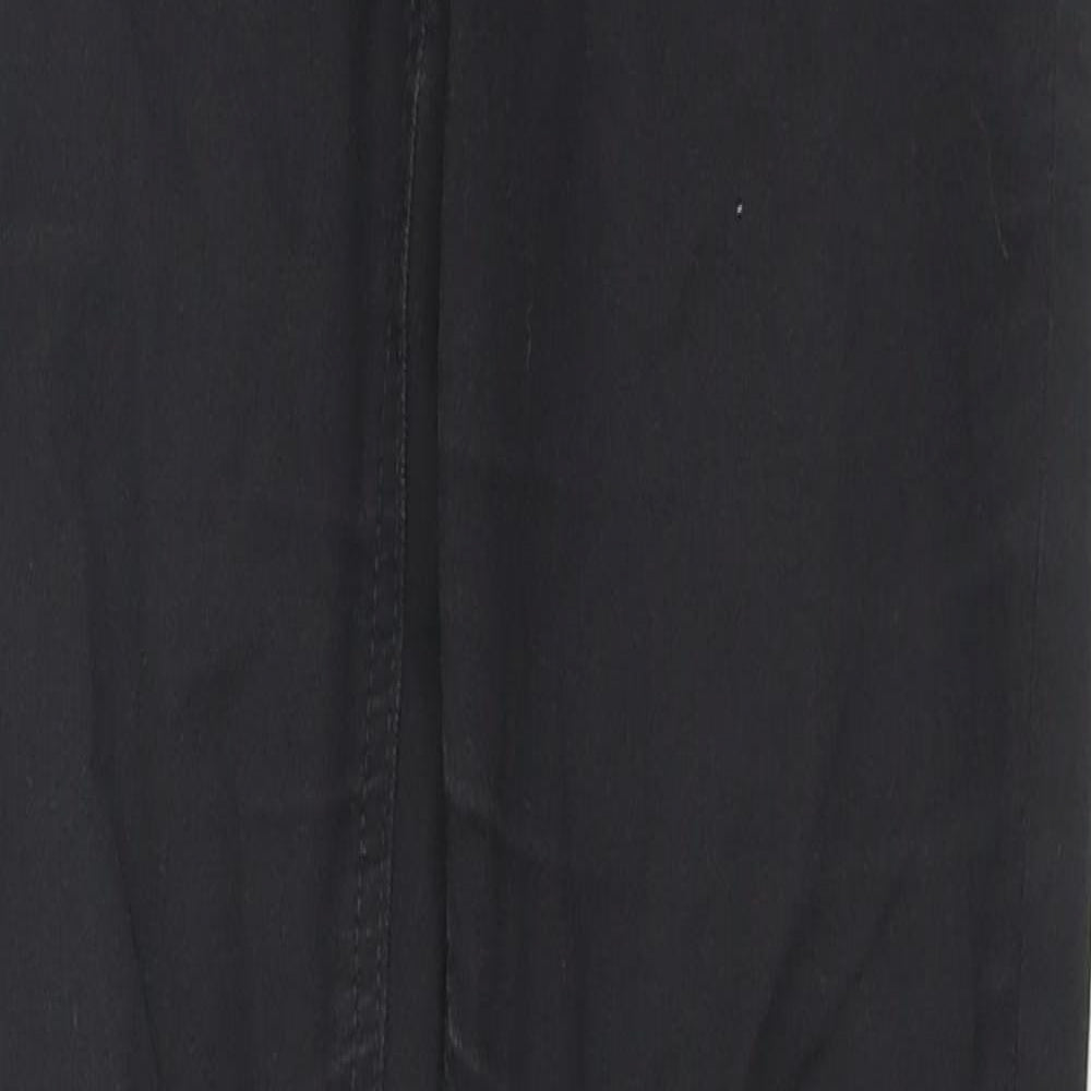 F&F Womens Black Cotton Jegging Jeans Size 8 L29 in Regular Zip