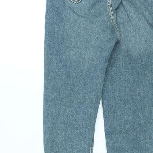 Topshop Womens Blue Cotton Skinny Jeans Size 26 in L34 in Regular Zip