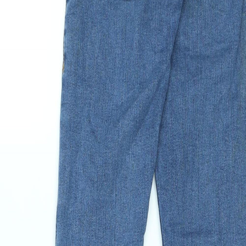 Topshop Womens Blue Cotton Skinny Jeans Size 25 in L34 in Regular Zip