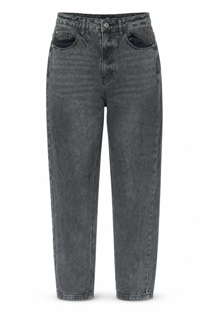 Missguided Womens Black Cotton Straight Jeans Size 10 L26 in Regular Zip
