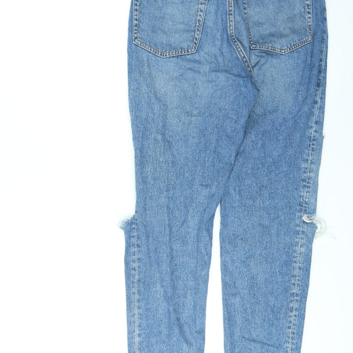 Divided by H&M Womens Blue Cotton Skinny Jeans Size 10 L26 in Regular Zip