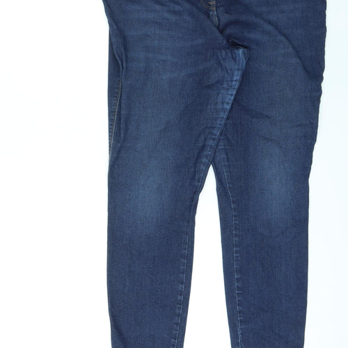 NEXT Womens Blue Cotton Jegging Jeans Size 18 L29 in Regular Zip