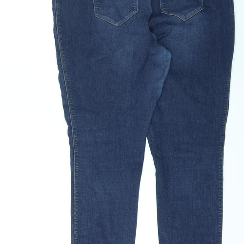 NEXT Womens Blue Cotton Jegging Jeans Size 18 L29 in Regular Zip