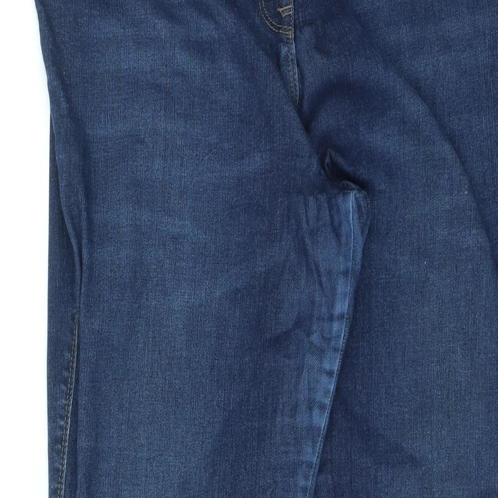 NEXT Womens Blue Cotton Jegging Jeans Size 18 L29 in Regular Zip