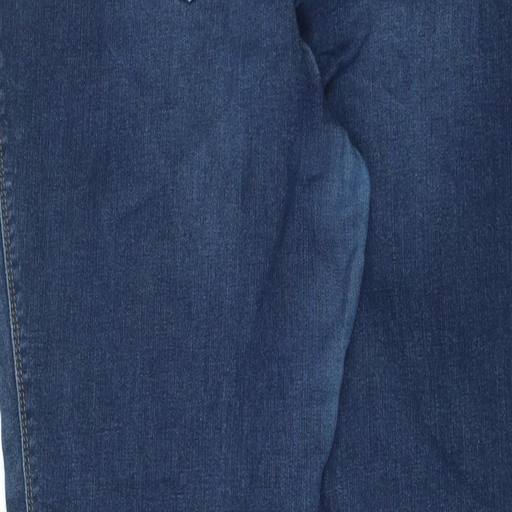 NEXT Womens Blue Cotton Jegging Jeans Size 18 L29 in Regular Zip