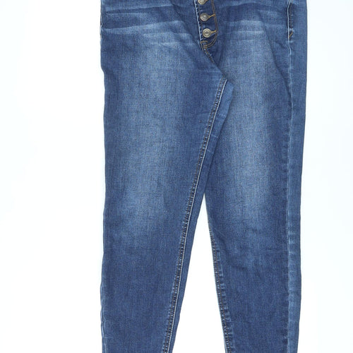 Kensie Womens Blue Cotton Skinny Jeans Size 32 in L26 in Regular Button