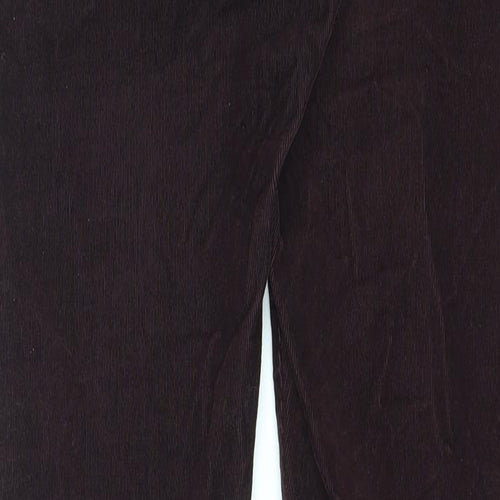 Marks and Spencer Womens Purple Cotton Straight Jeans Size 10 L28 in Regular Zip
