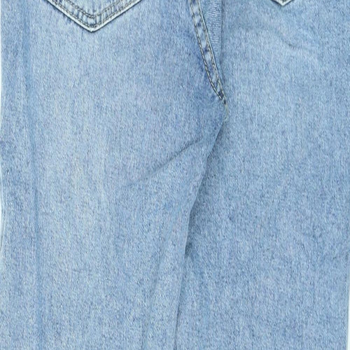 Boohoo Mens Blue Cotton Straight Jeans Size 28 in L24 in Regular Zip