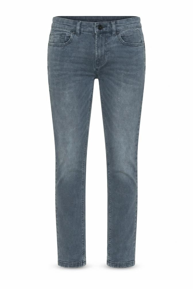 NEXT Womens Grey Cotton Straight Jeans Size 28 in L31 in Regular Zip