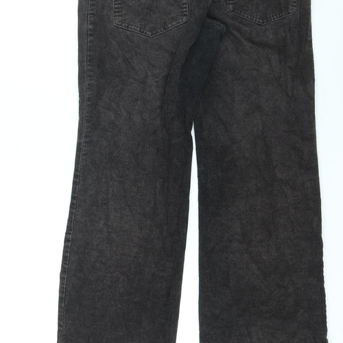 Marks and Spencer Womens Brown Cotton Straight Jeans Size 8 L23 in Regular Zip