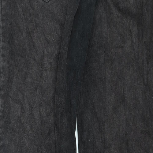 Marks and Spencer Womens Brown Cotton Straight Jeans Size 8 L23 in Regular Zip
