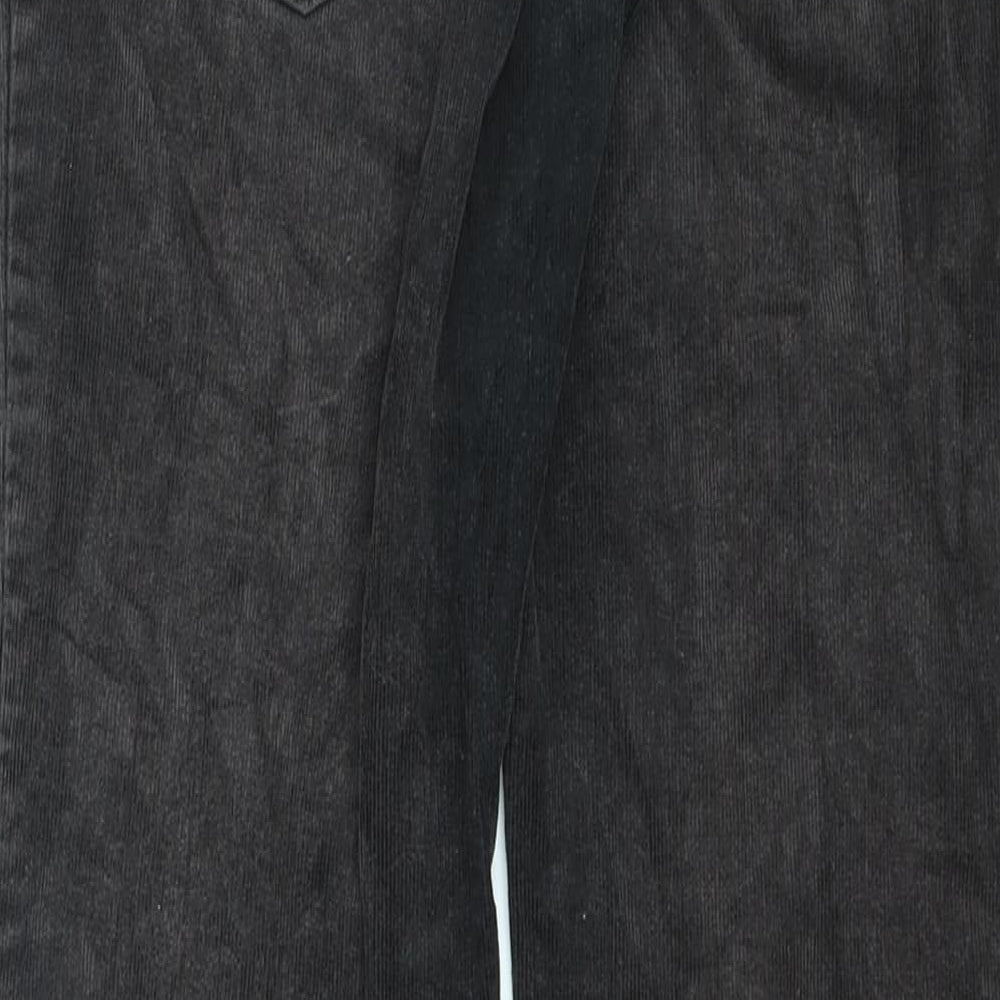 Marks and Spencer Womens Brown Cotton Straight Jeans Size 8 L23 in Regular Zip