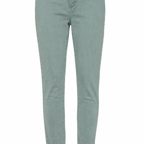 Uniqlo Womens Green Cotton Skinny Jeans Size S L29 in Regular Zip