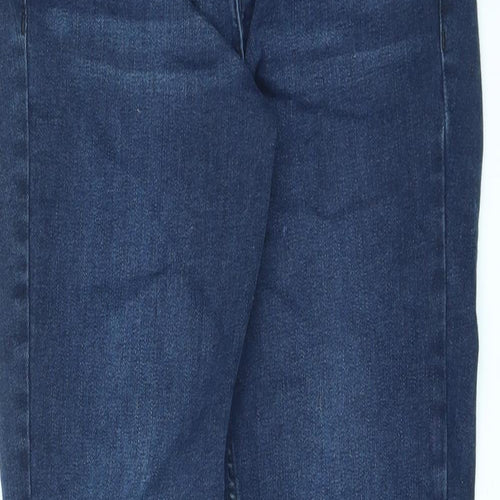 Mango Womens Black Cotton Skinny Jeans Size 10 L28 in Regular Zip