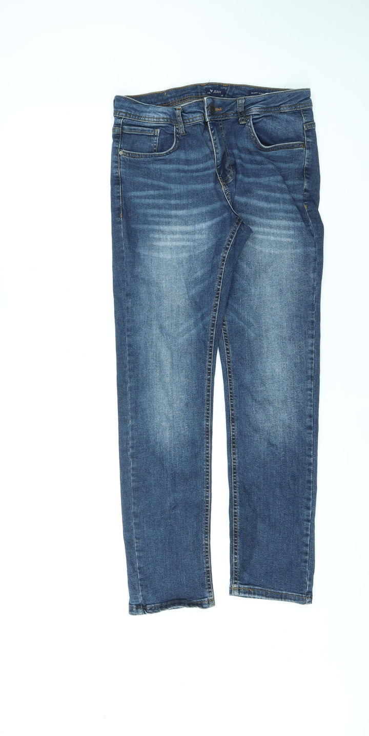 DF Jeans Womens Blue Cotton Skinny Jeans Size 29 in L30 in Regular Zip