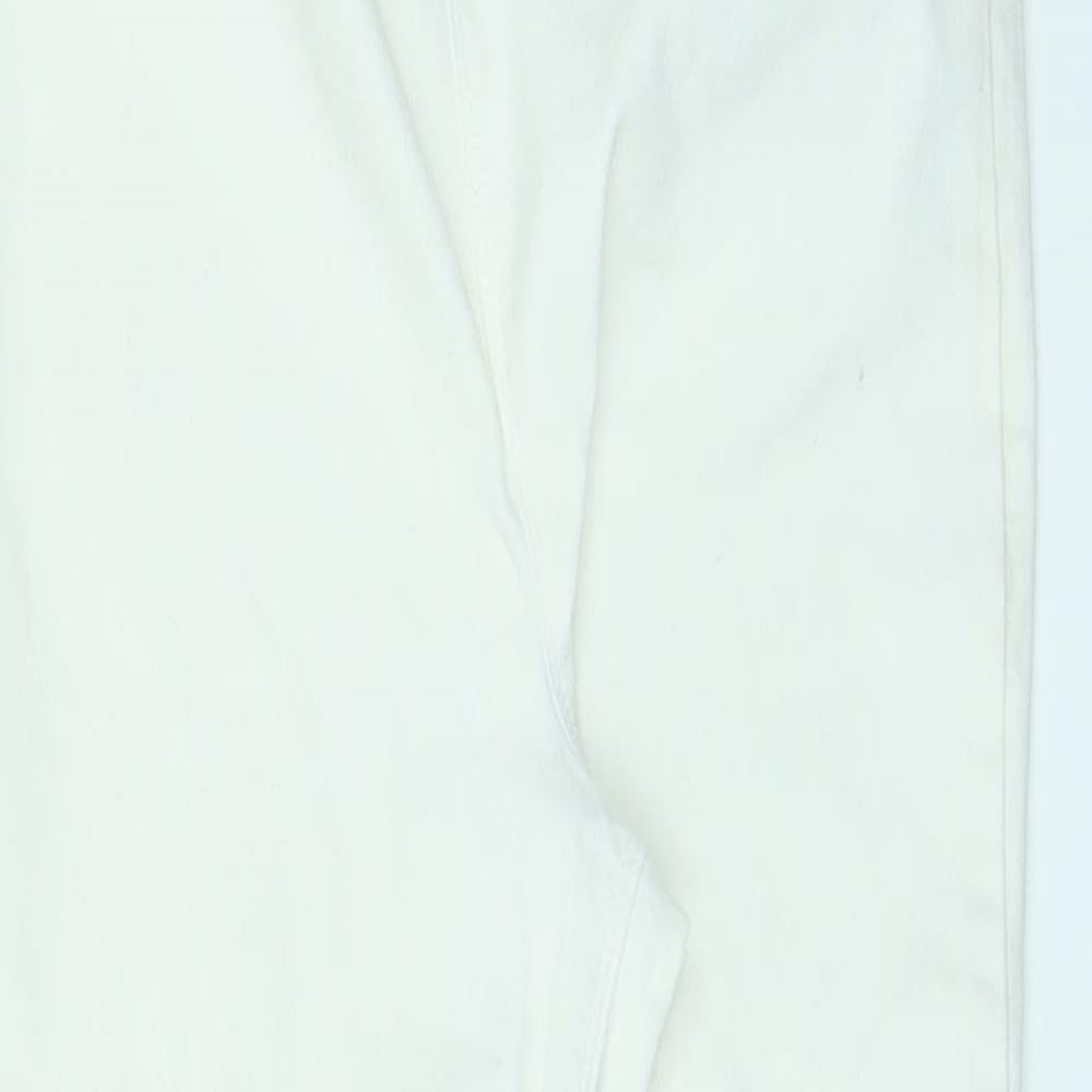 Matalan Womens White Cotton Jegging Jeans Size 12 L21 in Regular