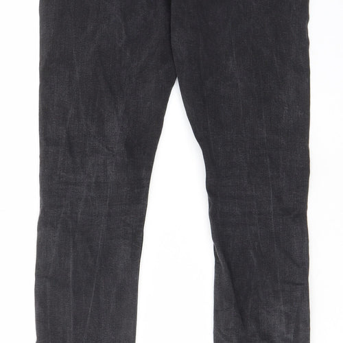 ONLY & SONS Mens Black Cotton Skinny Jeans Size 30 in L30 in Regular Zip - Pockets, Belt Loops