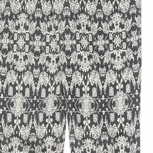 H&M Womens Beige Fair Isle Cotton Jegging Jeans Size 10 L29 in Regular