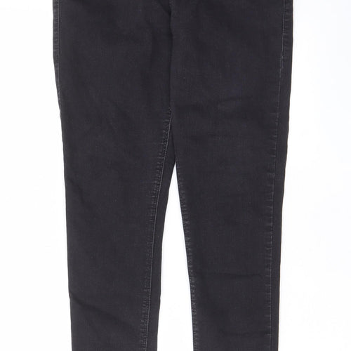 Tophop Womens Black Cotton Skinny Jeans Size 34 in L23 in Regular Zip - Pockets