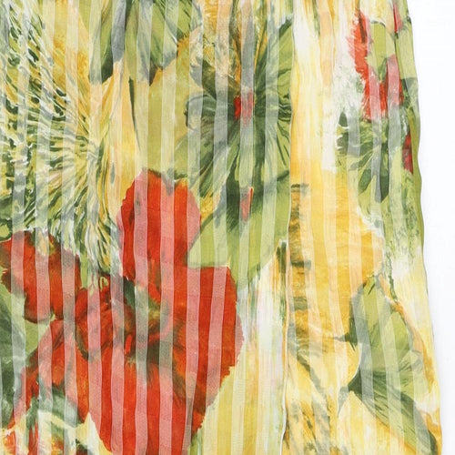Verse Womens Yellow Viscose Straight & Pencil Skirt Size 8 Zip