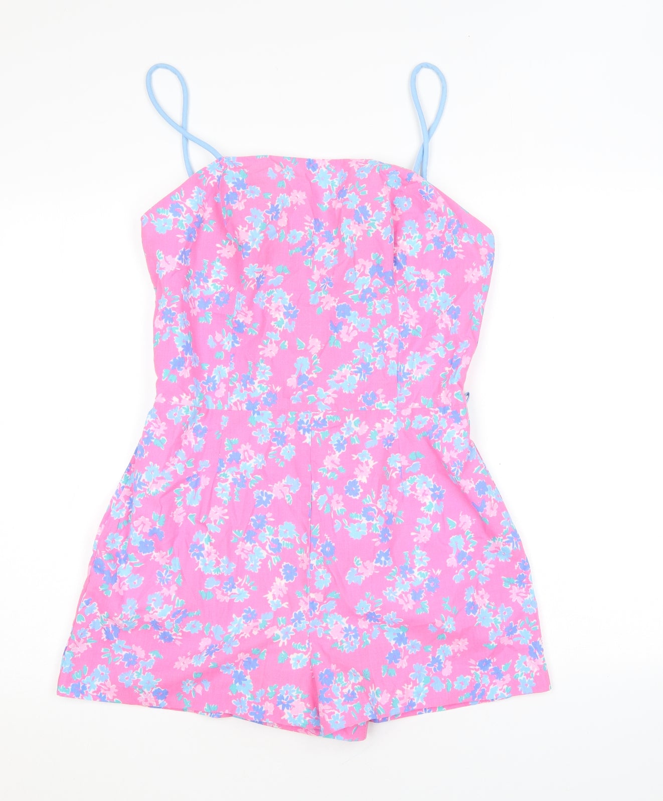 Sea Waves Womens Pink Floral Polyester One Piece Size 12