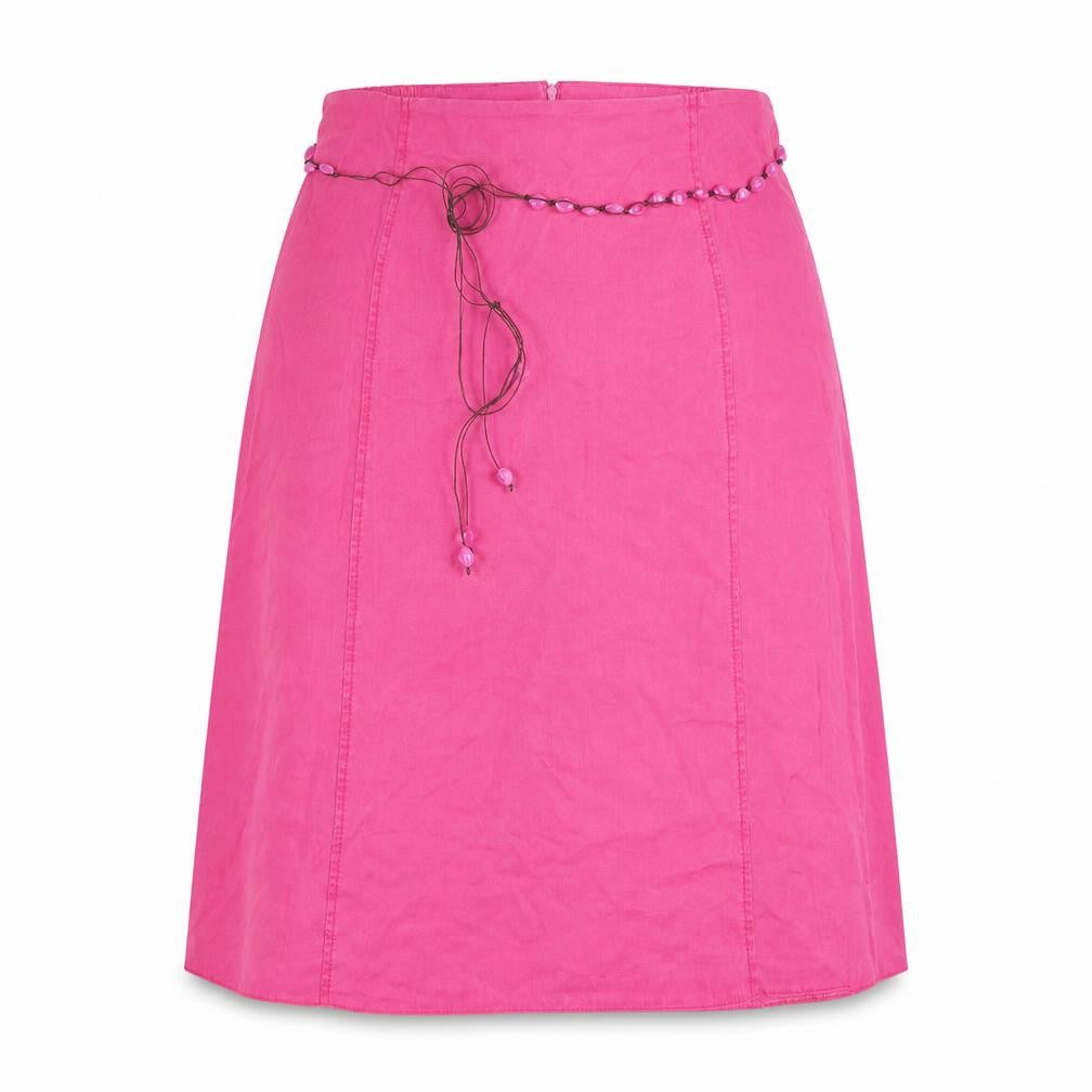 Ann Harvey Womens Pink Polyester Swing Skirt Size 18 Zip - Bead belt