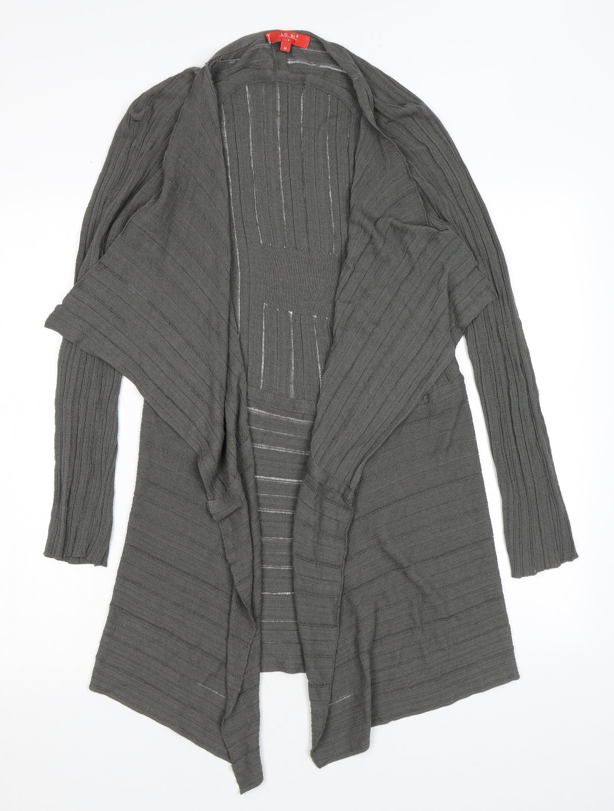 Lo Ri Womens Green V-Neck Polyester Cardigan Jumper Size M