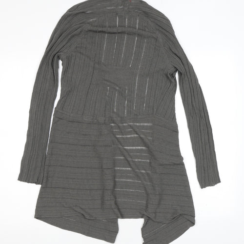 Lo Ri Womens Green V-Neck Polyester Cardigan Jumper Size M