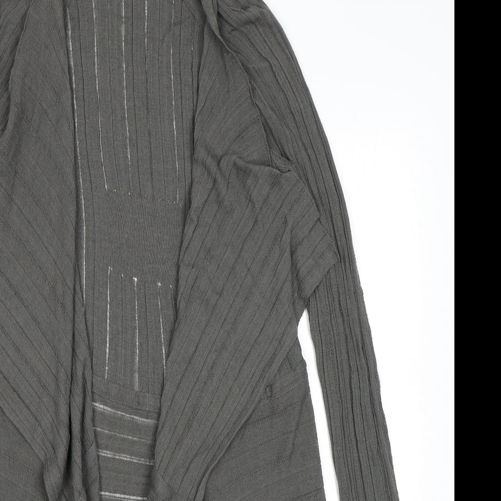 Lo Ri Womens Green V-Neck Polyester Cardigan Jumper Size M