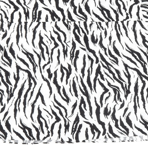 Very Womens White Animal Print Viscose Jersey Button-Up Size 14 Collared - Zebra print