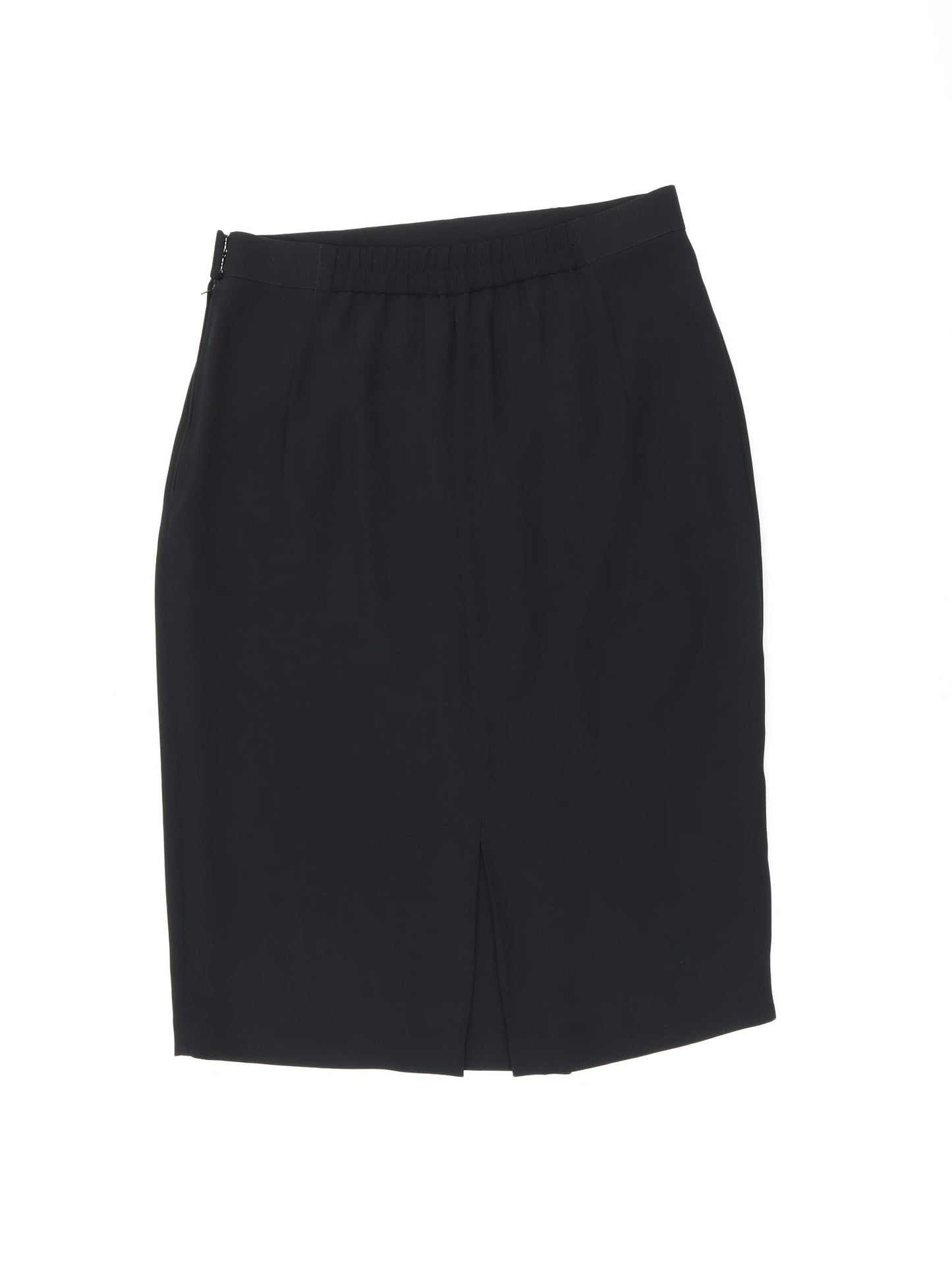 Parigi Womens Black Polyester Straight & Pencil Skirt Size 12 Zip