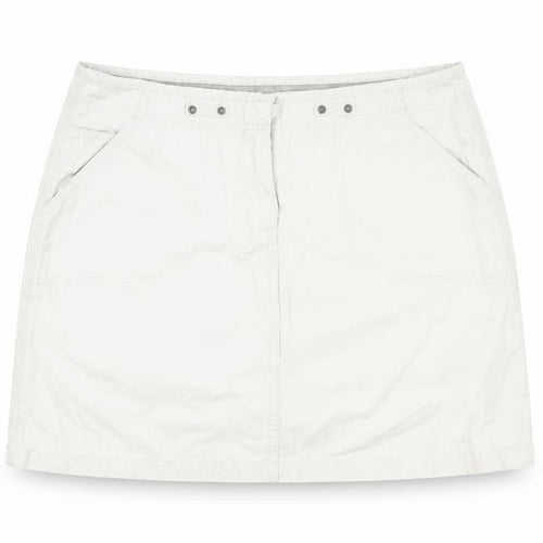 New Look Womens Beige Cotton Mini Skirt Size 10 Zip