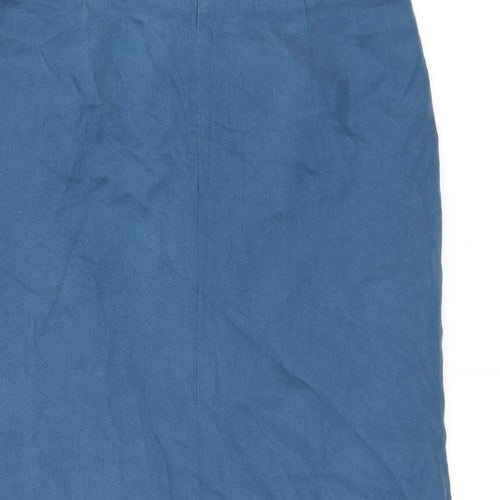 Eastex Womens Blue Lyocell Straight & Pencil Skirt Size 16 Zip