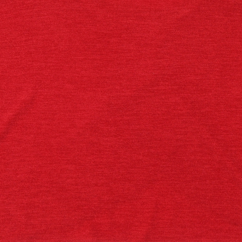 CMD Womens Red Boat Neck Polyester Pullover Jumper Size 14