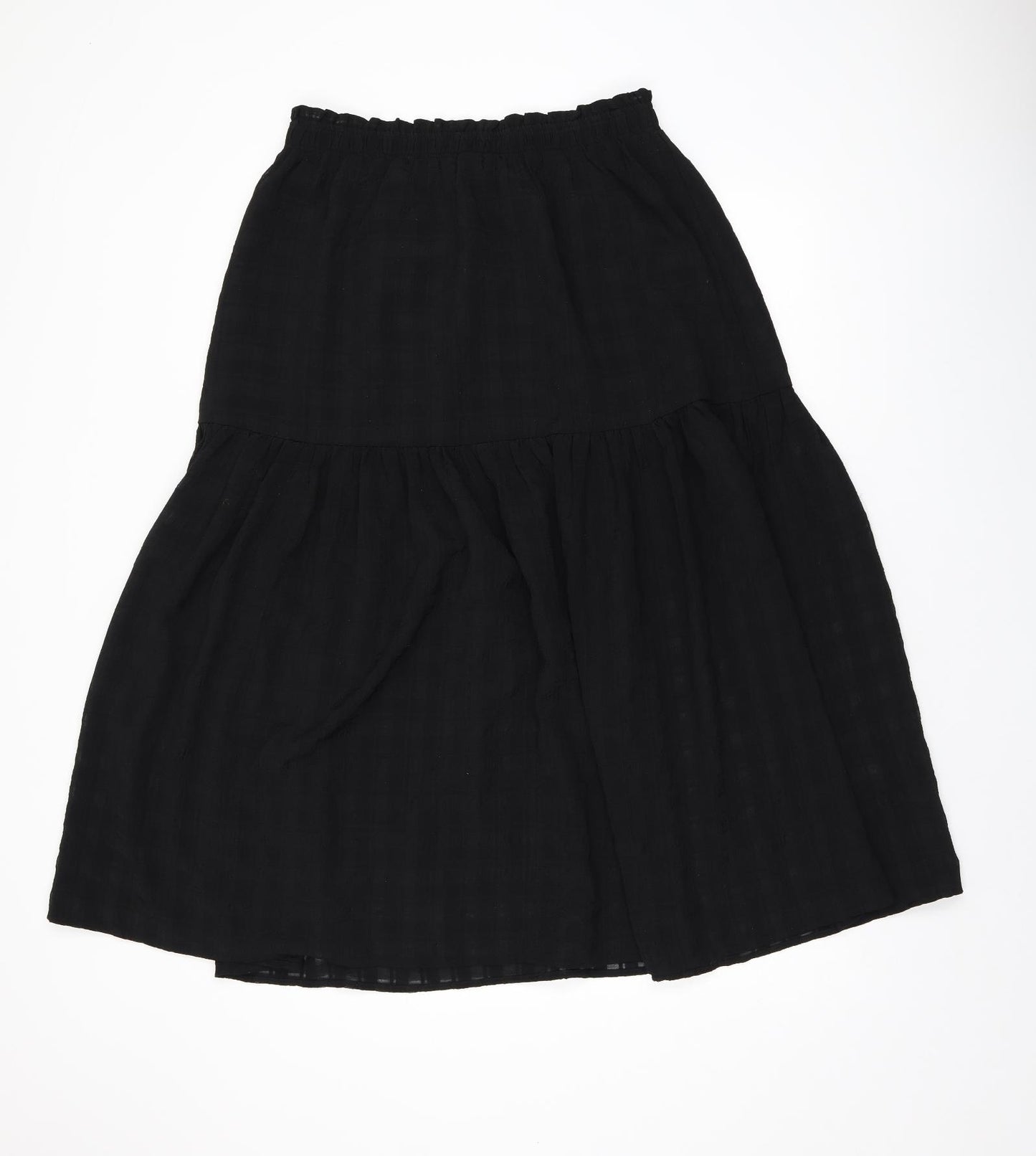 H&M Womens Black Polyester Swing Skirt Size M